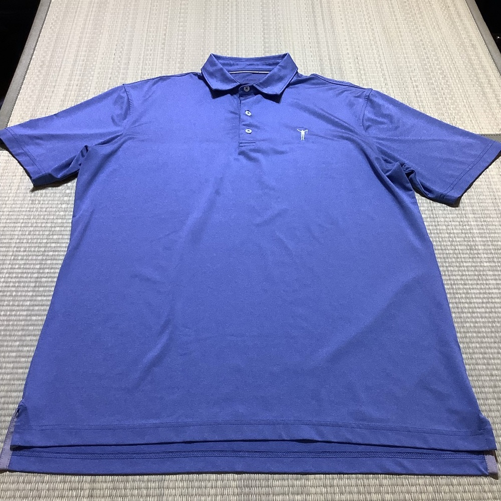 johnnie-O Blue Polo Shirt Short Sleeve Polo size Large